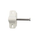 Nationwide Keystone X-External Heavy-Duty, Reversible, Two Sided Keyed-Alike, Lockable External Mount Spindle Latch for Gates (Nylon) White (Default)