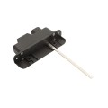 Nationwide Keystone X2 Heavy-Duty, Reversible, Two Sided Lockable, Slimline External Mount Spindle Latch for Gates with Stainless Steel Screws (Nylon) Black (Default)