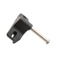 Nationwide Keystone X2 Heavy-Duty, Reversible, Two Sided Lockable, Slimline External Mount Spindle Latch for Gates with Stainless Steel Screws (Nylon) Black (Default)