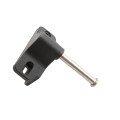 Nationwide Keystone X2 Heavy-Duty Two-Sided Lockable Keyed-Alike External Mount Spindle Latch Nylon (Black) - KLX2-P2-BK-KA