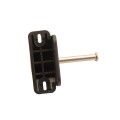 Nationwide Keystone X2 Heavy-Duty Two-Sided Lockable Keyed-Alike External Mount Spindle Latch Nylon (Black) - KLX2-P2-BK-KA