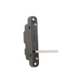Nationwide Keystone X2 Heavy-Duty, Reversible, Two Sided Lockable, Slimline External Mount Spindle Latch for Gates with Stainless Steel Screws (Nylon) Black (Default)