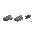 Nationwide Keystone X2 Heavy-Duty, Reversible, Two Sided Lockable, Slimline External Mount Spindle Latch for Gates with Stainless Steel Screws (Nylon) Black (Default)