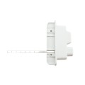 Nationwide Keystone X External Mount Two-Sided Spindle Latch (White) - KLX2-P2-4D-WH