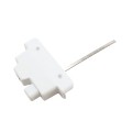 Nationwide Keystone X External Mount Two-Sided Spindle Latch (White) - KLX2-P2-4D-WH