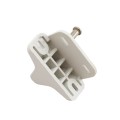 Nationwide Keystone X External Mount Two-Sided Spindle Latch (White) - KLX2-P2-4D-WH