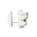 Nationwide Keystone X External Mount Two-Sided Spindle Latch (White) - KLX2-P2-4D-WH