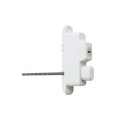 Nationwide Keystone X External Mount Two-Sided Spindle Latch (White) - KLX2-P2-4D-WH