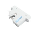Nationwide Keystone X2 Heavy-Duty, Reversible, Two Sided Lockable, Slimline External Mount Spindle Latch for Gates (Nylon) White (Default)