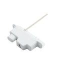 Nationwide Keystone X2 Heavy-Duty, Reversible, Two Sided Lockable, Slimline External Mount Spindle Latch for Gates (Nylon) White (Default)