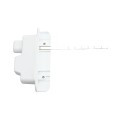 Nationwide Keystone X2 Heavy-Duty, Reversible, Two Sided Lockable, Slimline External Mount Spindle Latch for Gates (Nylon) White (Default)
