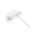 Nationwide Keystone X2 Heavy-Duty, Reversible, Two Sided Lockable, Slimline External Mount Spindle Latch for Gates (Nylon) White (Default)