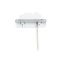 Nationwide Keystone X2 Heavy-Duty, Reversible, Two Sided Lockable, Slimline External Mount Spindle Latch for Gates (Nylon) White (Default)