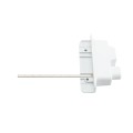 Nationwide Keystone X2 Heavy-Duty, Reversible, Two Sided Lockable, Slimline External Mount Spindle Latch for Gates (Nylon) White (Default)