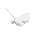 Nationwide Keystone X2 Heavy-Duty, Reversible, Two Sided Lockable, Slimline External Mount Spindle Latch for Gates (Nylon) White (Default)
