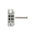 Nationwide Keystone X2 Heavy-Duty, Reversible, Two Sided Lockable, Slimline External Mount Spindle Latch for Gates (Nylon) White (Default)
