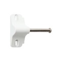 Nationwide Keystone X2 Heavy-Duty, Reversible, Two Sided Lockable, Slimline External Mount Spindle Latch for Gates (Nylon) White (Default)