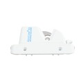 Nationwide Keystone X2 Heavy-Duty, Reversible, Two Sided Lockable, Slimline External Mount Spindle Latch for Gates (Nylon) White (Default)