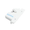 Nationwide Keystone X2 Heavy-Duty, Reversible, Two Sided Lockable, Slimline External Mount Spindle Latch for Gates (Nylon) White (Default)