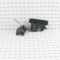 Nationwide Keystone X2 Heavy-Duty, Reversible, Two Sided Lockable, Keyed-Alike, Slimline External Mount Spindle Latch for Gates with Stainless Steel Scews (Nylon) Black