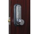 Lockey 2830 Mechanical Keyless Knob-Style Lock With Passage Function - 2830 (Bright Chrome Finish Shown)