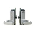 Lockey 2985 Series Mechanical Keyless Narrow Stile Lever Lock With Passage Function - 2985 (Single Combination Shown)