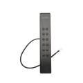 Locinox VOLTA Surface-Mount Single Sided Keypad Gate Lock for 2-1/2" to 3" Square Profiles with Handle and Knob (RAL 9005 Jet Black, Keyed Different) - LNKQ60C1LVCABRB-9005 (Default)