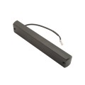 Locinox VOLTA Surface-Mount Single Sided Keypad Gate Lock for 2-1/2" to 3" Square Profiles with Handle and Knob (RAL 9005 Jet Black, Keyed Different) - LNKQ60C1LVCABRB-9005 (Default)