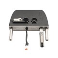 Locinox VOLTA Surface-Mount Single Sided Keypad Gate Lock for 2-1/2" to 3" Square Profiles with Handle and Knob (RAL 9005 Jet Black, Keyed Different) - LNKQ60C1LVCABRB-9005 (Default)