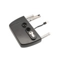 Locinox VOLTA Surface-Mount Single Sided Keypad Gate Lock for 2-1/2" to 3" Square Profiles with Handle and Knob (RAL 9005 Jet Black, Keyed Different) - LNKQ60C1LVCABRB-9005 (Default)