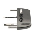 Locinox VOLTA Surface-Mount Single Sided Keypad Gate Lock for 2-1/2" to 3" Square Profiles with Handle and Knob (RAL 9005 Jet Black, Keyed Different) - LNKQ60C1LVCABRB-9005 (Default)
