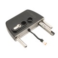 Locinox VOLTA Surface-Mount Single Sided Keypad Gate Lock for 2-1/2" to 3" Square Profiles with Handle and Knob (RAL 9005 Jet Black, Keyed Different) - LNKQ60C1LVCABRB-9005 (Default)