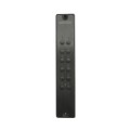 Locinox VOLTA Surface-Mount Double Sided Keypad Gate Lock for 1-1/2" to 2-1/2" Square Profiles with Handles (RAL 9005 Jet Black, Keyed Different) - LNKQ40C2LVCAB-9005