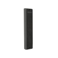 Locinox VOLTA Surface-Mount Double Sided Keypad Gate Lock for 1-1/2" to 2-1/2" Square Profiles with Handles (RAL 9005 Jet Black, Keyed Different) - LNKQ40C2LVCAB-9005