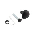 Locinox VOLTA Surface-Mount Single Sided Keypad Gate Lock for 2-1/2" to 3" Square Profiles with Handle and Knob (RAL 9005 Jet Black, Keyed Different) - LNKQ60C1LVCABRB-9005 (Default)