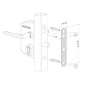 Guide plate for a smooth guidance of the bolts of the surface mounted lock - for 40 to 60 mm profiles