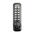 Lockey M220 Mechanical Keyless Single Combination Deadbolt/Slide Bolt Lock with Key Override - Jet Black Marine Grade (Mechanical Locks)