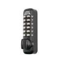 Lockey M220 Mechanical Keyless Single Combination Deadbolt/Slide Bolt Lock with Key Override - Jet Black Marine Grade (Mechanical Locks)