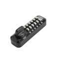 Lockey M220 Mechanical Keyless Single Combination Deadbolt/Slide Bolt Lock with Key Override - Jet Black Marine Grade (Mechanical Locks)