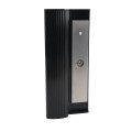 Locinox Surface-Mounted Electromagnetic Lock with Pull/Push Handles (1-9/16" to 3-1/8" Square Profiles, RAL 9005 Jet Black) - MAG3000-9005