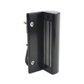 Locinox Surface-Mounted Electromagnetic Lock with Pull/Push Handles (1-9/16" to 3-1/8" Square Profiles, RAL 9005 Jet Black) - MAG3000-9005