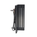 Locinox Surface-Mounted Electromagnetic Lock with Pull/Push Handles (1-9/16" to 3-1/8" Square Profiles, RAL 9005 Jet Black) - MAG3000-9005
