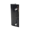 Locinox Surface-Mounted Electromagnetic Lock with Pull/Push Handles (1-9/16" to 3-1/8" Square Profiles, RAL 9005 Jet Black) - MAG3000-9005
