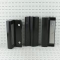 Locinox Surface-Mounted Electromagnetic Lock with Pull/Push Handles (1-9/16" to 3-1/8" Square Profiles, RAL 9005 Jet Black) - MAG3000-9005