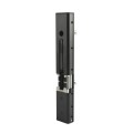 Locinox Surface-Mounted Electric Strike, Fail-Open (Ruptura) for Fortylock, Fiftylock, and Sixtylock Systems (RAL 9005 Jet Black) - MODULEC-SF-R-9005