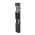 Locinox Surface-Mount Electric Strike with Security Mushroom (Emissa Fail-Close, RAL 9005 Jet Black) - MODULEC-SH-E-9005