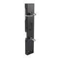 Locinox Surface-Mount Electric Strike with Security Mushroom (Emissa Fail-Close, RAL 9005 Jet Black) - MODULEC-SH-E-9005