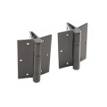 Nationwide 4" x 1 3/16" Flange Non-Self-Closing Aluminum Hinge Pair (Black) - NW149-2S-26