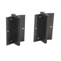Nationwide 4" x 1 3/16" Flange Non-Self-Closing Aluminum Hinge Pair (Black) - NW149-2S-26