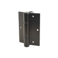 Nationwide 4" x 1 3/16" Flange Non-Self-Closing Aluminum Hinge Pair (Black) - NW149-2S-26